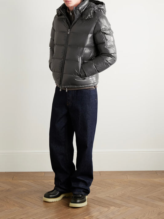 MONCLER
Maya Logo-Appliquéd Quilted Nylon Hooded Down Jacket