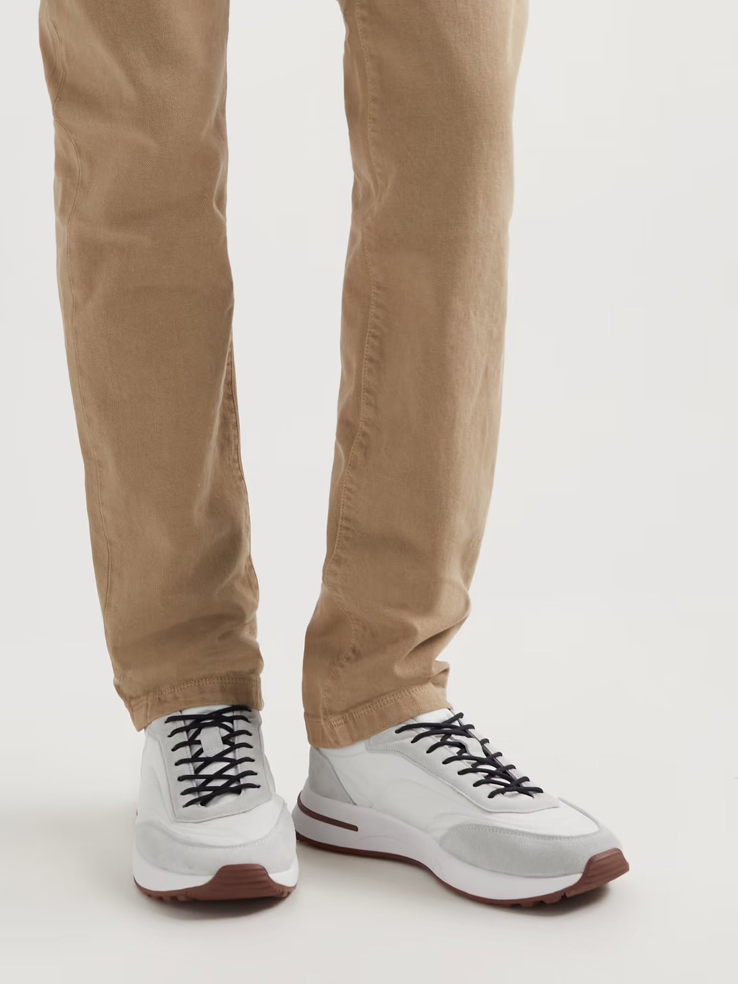 LORO PIANA
Weekend Walk Suede-Trimmed Shell Sneakers