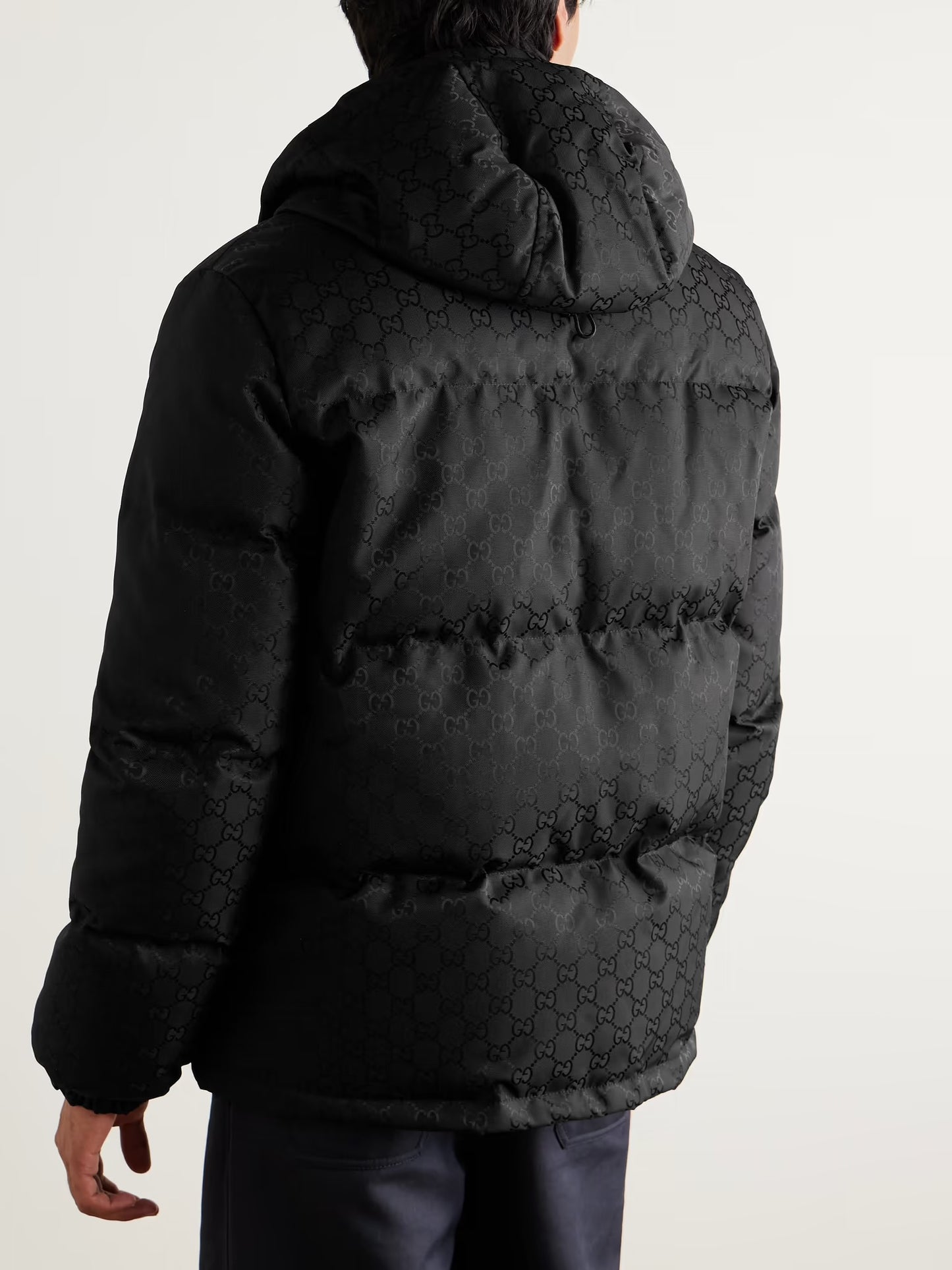 GUCCI
Quilted Logo-Jacquard Nylon Hooded Down Jacket