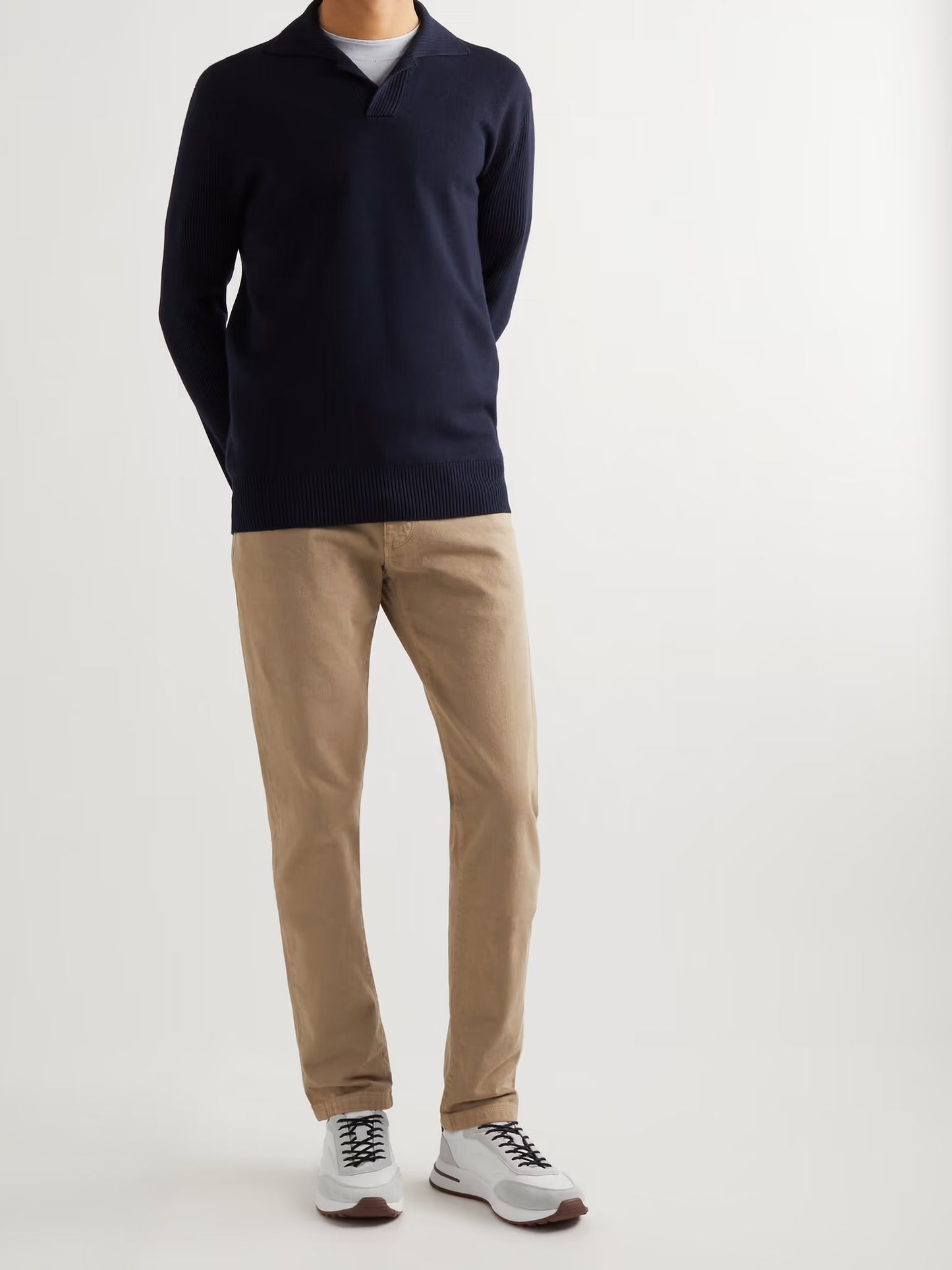 LORO PIANA
Weekend Walk Suede-Trimmed Shell Sneakers