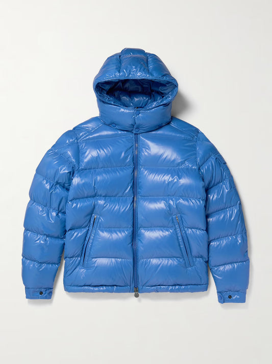 MONCLER
Maya Logo-Appliquéd Quilted Shell Hooded Down Jacket