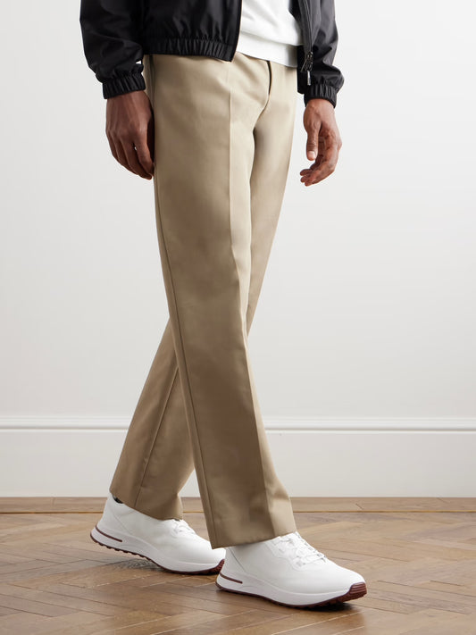 LORO PIANA
Weekend Walk Leather-Trimmed Mesh Sneakers