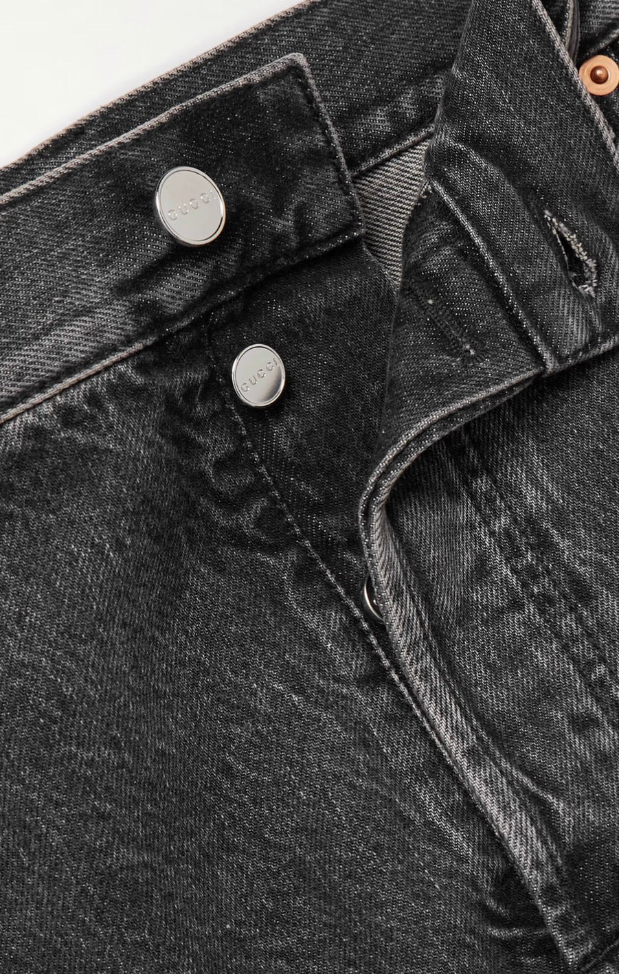 Gucci Tapered Logo Print Jeans