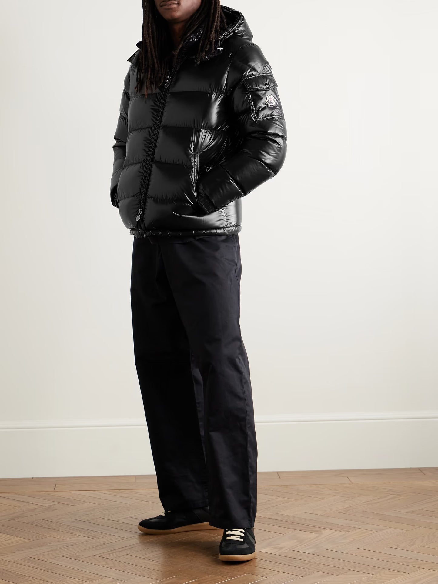 MONCLER
Maya Logo-Appliquéd Quilted Shell Hooded Down Jacket